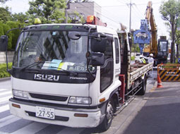 重機の搬入